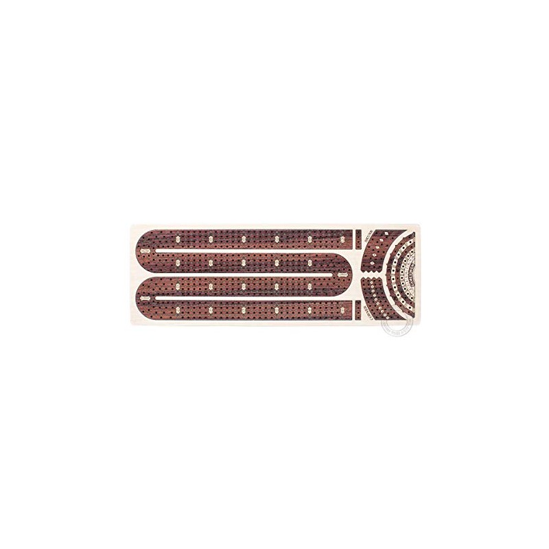 House of Cribbage - Tablero de cuna continuo con incrustaciones