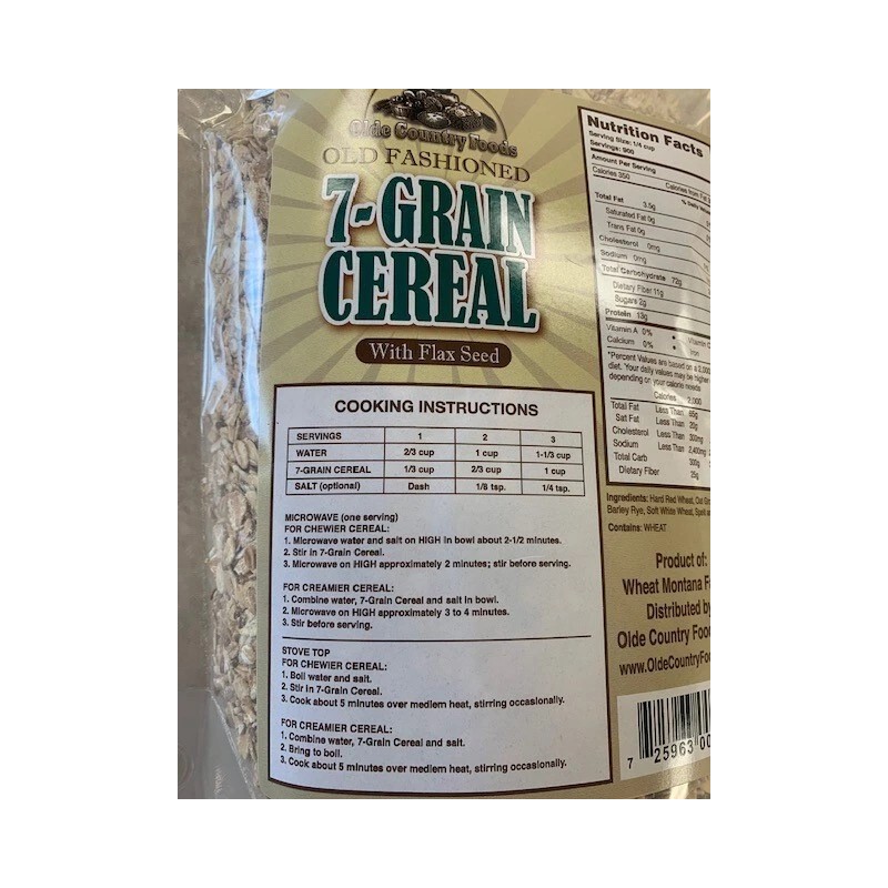 Wheat Montana 7 Grain Cereal with Flax Seed (3 lb)