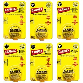 Bálsamo labial Carmex clásico medicado 0.25 oz (paquete de 6)