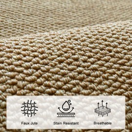 Artnice Carpet Runners for Hallways Brown 50x150cm, Non Slip Washable Hall Runner Narrow Runner Rug, Anti-fouling Floor Mat for Hallway Kitchen Entryway Laundry