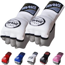 Farabi Boxing Inner Gloves Hand Wraps Gel Easy Wraps Protector Gloves Adult Pair (White-2, S/M)