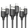 Raviad Phone Charging Cable [3 Pack 2 M] Nylon.