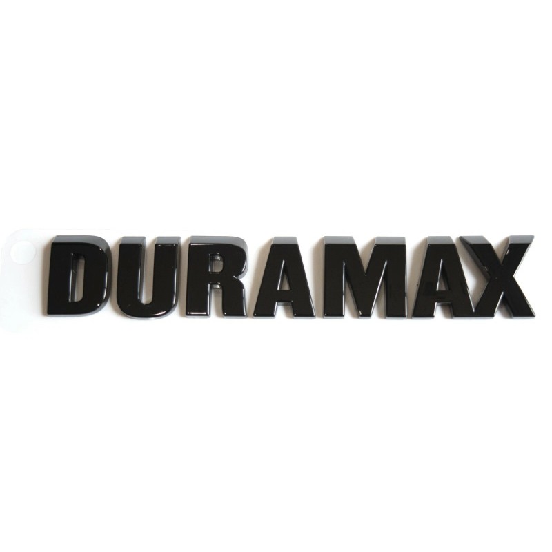GM 2pcs Silverado 2500hd 3500hd Gloss Black Duramax Hood Emblem