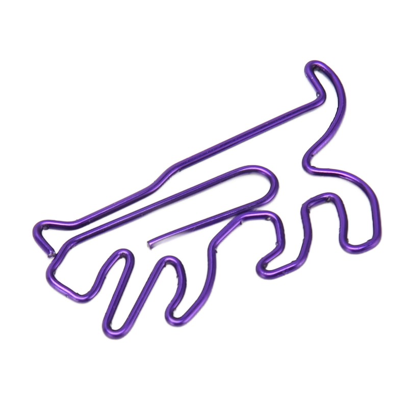 100Pcs Cute Paper Clips Animal Style Exquisite Bright Electroplated Anti