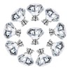 MDPLY 10 Pack Crystal Cabinet Knobs 30mm Diamond Glass Pulls