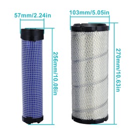 Atunee 25 083 01-S Air Filter for Kohler 2508301 25 083 04-S 2508304 CH18-CH26 CV16-CV26 CH730-CH750 Engine with 25 050 33-S 52 050 02-S Oil Filter