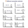 SMARTSTANDARD Sliding Barn Door Floor Guide for Bottom Adjustable Roller