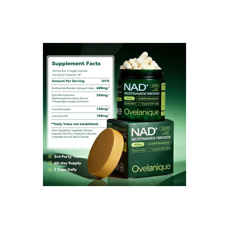 Ovelanique Nad+ 1100 Mg Cápsulas | Nmnh Phytosome