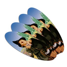 Wizard of Oz Scarecrow Character Double-Sided Oval Nail File Emery Board Set 4 Pack