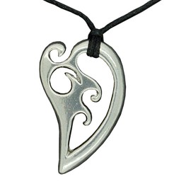 Handcrafted Harp Spiral Pendant, Represents New Beginnings and Harmonious Growth, Surf-Inspired Jewellery. Handmade by William Sturt