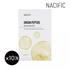 Nacific [네시픽] 오리진 펩타이드 리바이빙 시트 마스크 x10개 [Nesspac] Origin Peptide Reviving Sheet Mask x10 pcs