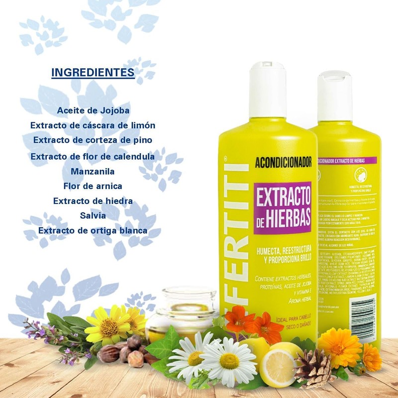 Nefertiti Acondicionador Extracto De Hierbas - 1 L