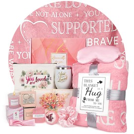 Birthday Gifts for Women Get Well Soon Gifts Self Care Gifts Relaxing Spa Gifts Basket Flannel Blanket Mothers Day Gift basket Christmas Birthday Gifts Idea for Mom Her Wife Friends