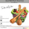 Schwertkrone Salad Servers Olive Wood 30 cm Serving Cutlery Serving