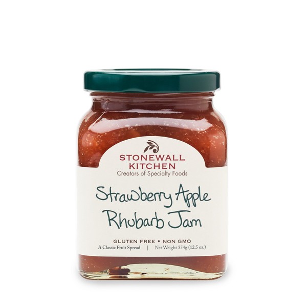 Stonewall Kitchen Strawberry Apple Rhubarb Jam, 12.5 Ounces