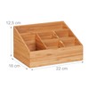 Relaxdays Desk, 6 Compartments for Pens, Notes, Letters, Paper Clips,