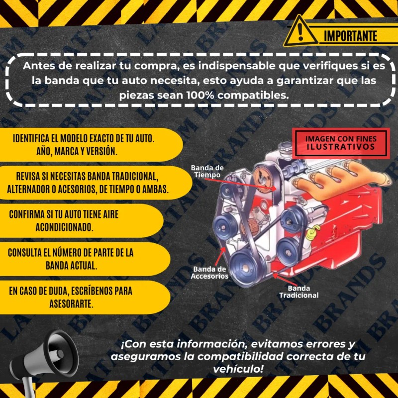 Banda Alternador Dir Hid/ Toyota Supra 6cil 3.0l 1989 A