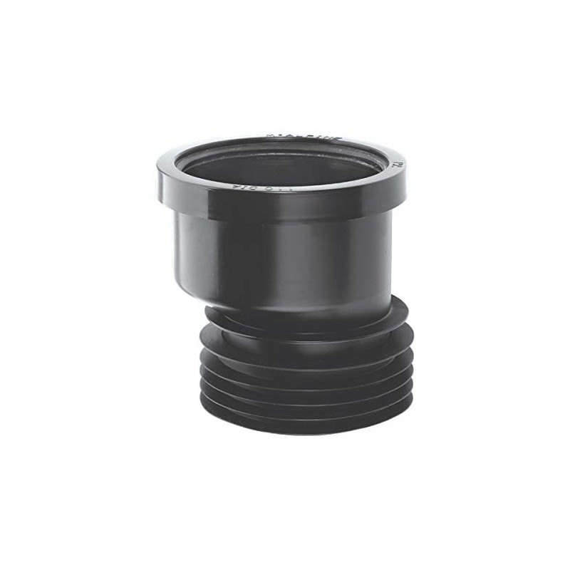 McAlpine 4"/110mm Black Offset Drain Connector DC1BL-OS