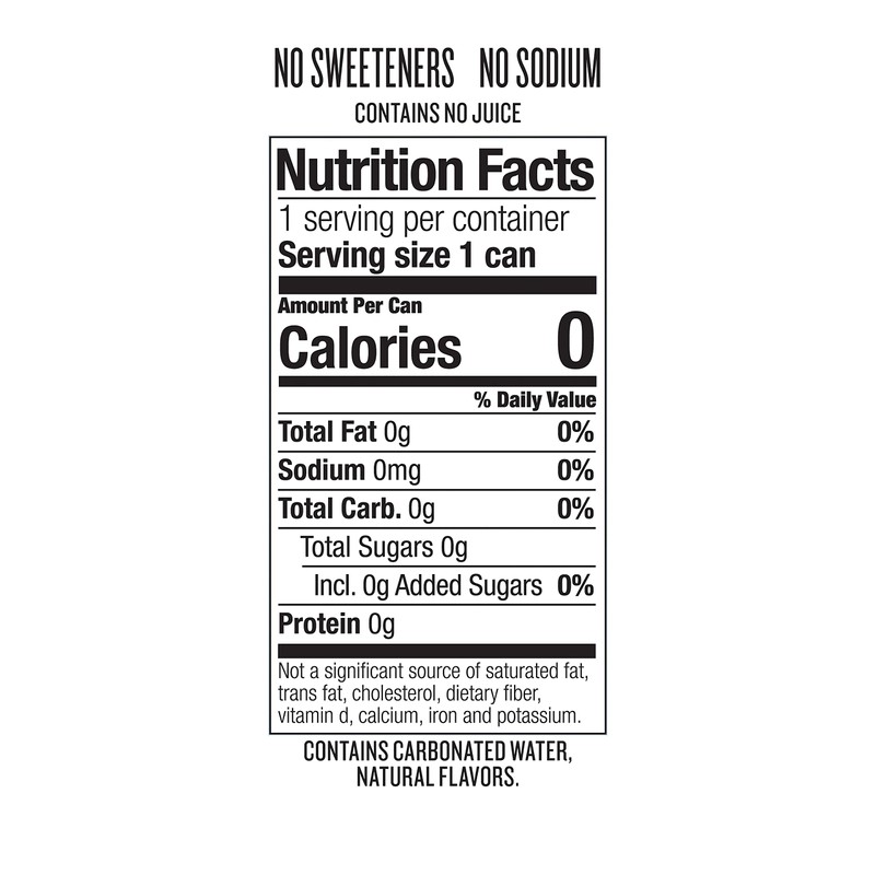 Polar Seltzer Water Orange Vanilla, 12 fl oz cans, 24