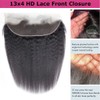 Nicewig 16Inch 13x4 HD Lace Frontal Closure Human Hair Kinky