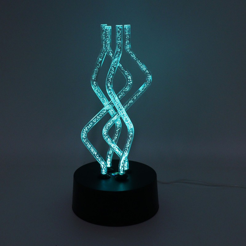 Bubble Color Changing LED Table Lamp Dancing Rotary Stick Lamp