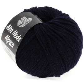 LANA GROSSA Alta Moda Alpaca Chain Yarn Made of Alpaca (Baby), Hand Knitting Yarn Made of 90% Alpaca (Baby), 5% Virgin Wool (Merino) and 5% Polyamide, 50 g Wool for Knitting and Crocheting, 140 m Yarn