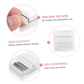 PACKOVE 102Pcs Self Adhesive Eyelash Extension Paster Needed Eyelash Sticker for Easy Application Lash Sticker for and Reliable Use