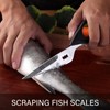 LIVINGO Kitchen Scissors Forged Stainless Steel Removable Cooking Scissors Rubber