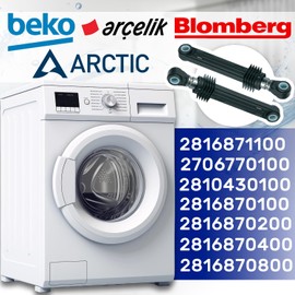Pack of 2 shock absorbers washing machine 85N diameter 11 mm length 295 mm - 205 mm with the original code 2816870800 2816870400 2810430100 for Beko for Arcelik - warranty 10 years - MONTERAL