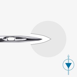 SCHMETZ Sewing Machine Needles | 5 Leather Needles DH | 130/705 H DH | Needle Thickness: 100/16 | Suitable for Sewing Leather and Similar Materials | Can be Used on All Standard Household Sewing