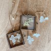 6 x 5cm Brass Double Sided Photo Frames