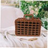 BESPORTBLE Portable Suitcase Box with Lid Stylish Storage Container for