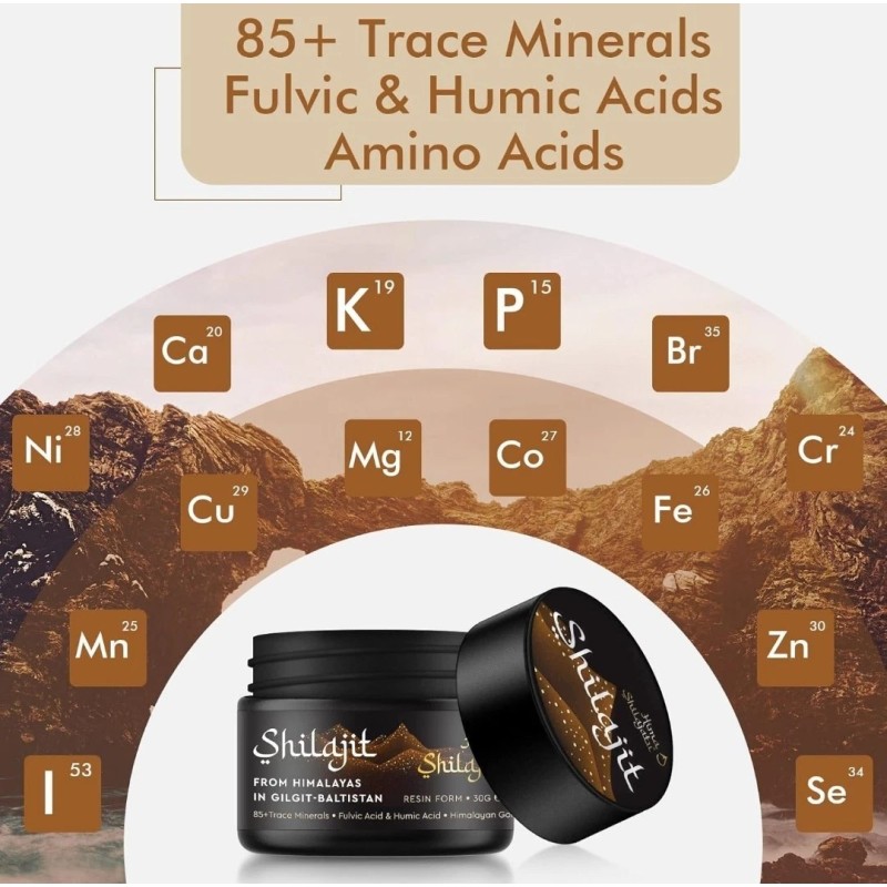 Hima Shilajit Pure 100% Himalayan Shilajit, Soft Resin, Organic, Extremely