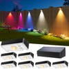 JOFIOS Solar Fence Lights Outdoor, 8 Pack, 50LM Ultra Bright,