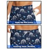 DOPINDU Dinosaur Mens Swim Trunks 7Inch Board Shorts with Compression