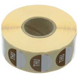 Genware NEV-C305 Day Dots, 19 mm, Thursday Removable (Pack of 1000)