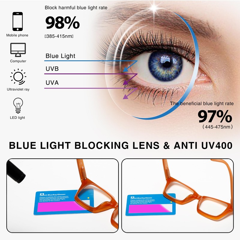 Readers for Women Oprah Style Square Reading Glasses with Spring