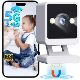 2025 Upgraded Ultra 2K Home Security Camera with Color Night Vision & Smart Motion Detection, Pet Monitoring Camera with Mobile App, 2-Way Audio, 5GHz WiFi Compatible with Alexa(APP:Tris Home)