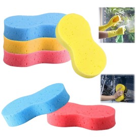 6 Stück Super Saugfähig Autowaschschwamm,22x11x4.5cm Autowaschschwamm Autowäsche,Autoschwamm Groß,Auto Schwamm Außen,Schwamm mit Hoher Dichte,Küchenschwämme Waschbar,für Auto Waschen Küche Reinigung