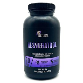 Resveratrol 180 cápsulas SNatural Semilla de uva                                                                                                      