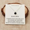 Philip Jones Black Onyx Necklace with Quote Card