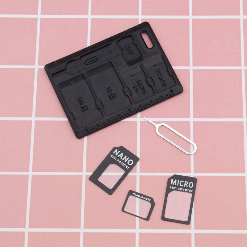 2 x SIM Card Adapter Storage Boxes, Micro Nano to