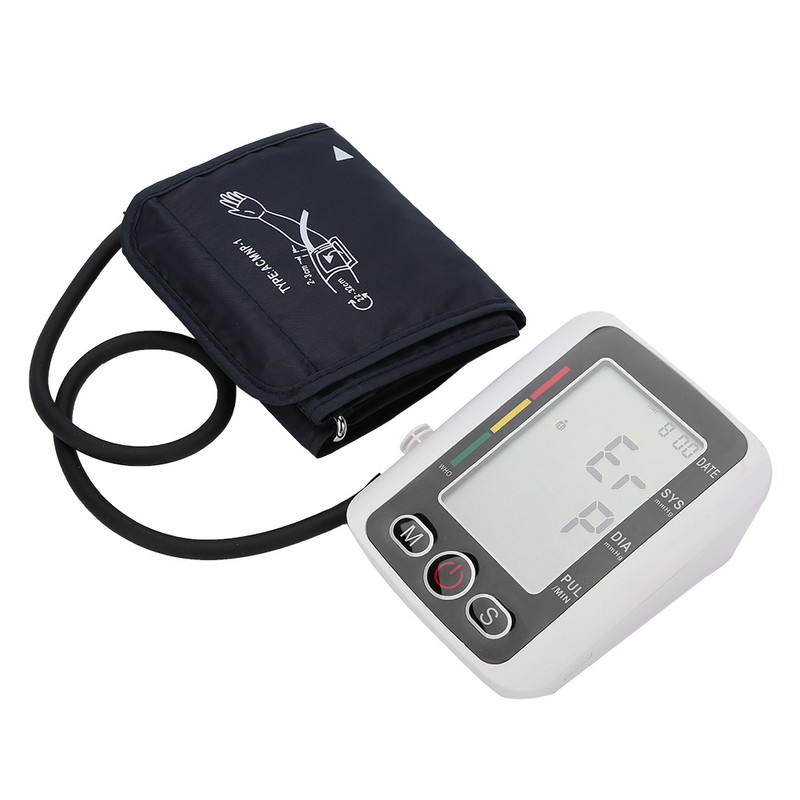 Electric Blood Pressure Monitor Digital Arm Sphygmomanometer With Voice Function
