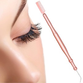 2 in 1 Eye Lash Lift Tool, Stainless Steel Eyelash Separator Tool for Eyelash Eyebrow Perming Tinting, Metal Lash Lift Rods Tools for Curling Extensions, Lash Lift Kit Precision Lash Comb