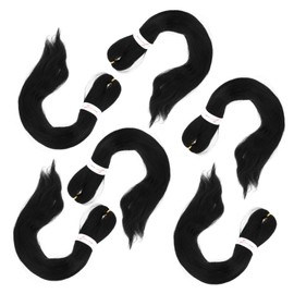 LALAFINA 6 Pack Pre-stretched Braiding Hair High-temperature Fiber Wig Quick Easy Styles for Parties Events