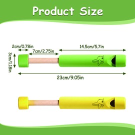 EUYKQNOI 2 Stück flöte kinder kinderflöte Musik Holzflöte,kinder musikinstrumente,Hölzerne Fipple Piccolo,Bunte Flöte aus Holz Pädagogische Holzflöte Instrument Kinder Spielzeug,Musikinstrument zur mu