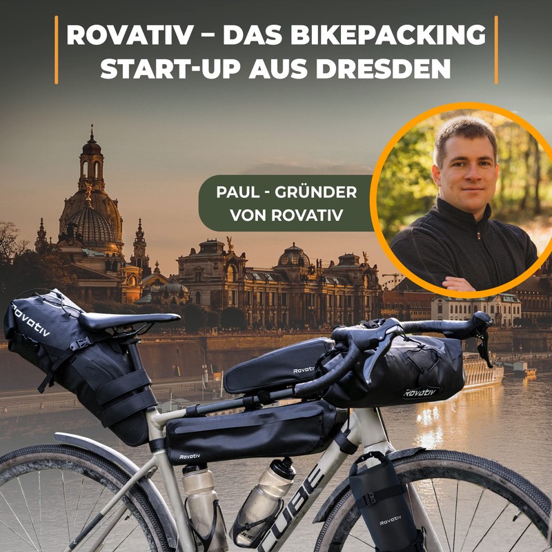 Rovativ Bikepacking Fork Bag with Bracket [4.5 Litres] 100% Waterproof