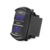 MICTUNING MIC-DV-077 LED Digital Panel Double Voltmeter, Rocker Switch Style