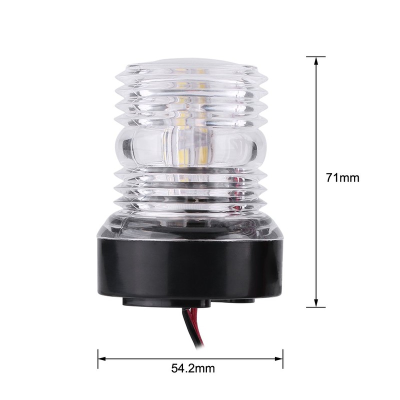 GOTOTOP 12V Marine Boat Yacht Navigation Boat Light 360° Round