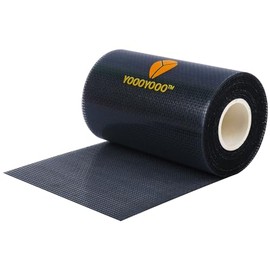 YOOOYOOO Window Screen Repair Kit, Gray XL(15FT), 3-Layer Strong Adhesive & Waterproof Tape Fiberglass Covering mesh, Repair for Window Screen and Screen Door tears Holes (4inch*15Feet Black)